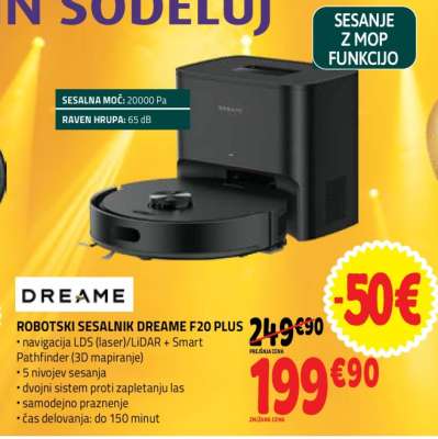 ROBOTSki SESALNIK DREAME F20 PLUS
