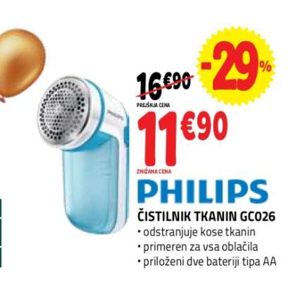 PHILIPS ČISTILNIK TKANIN GC026