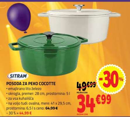 POSODA ZA PEKO COCOTTE