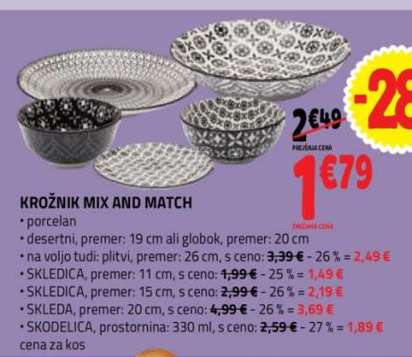 KROŽNIK MIX AND MATCH