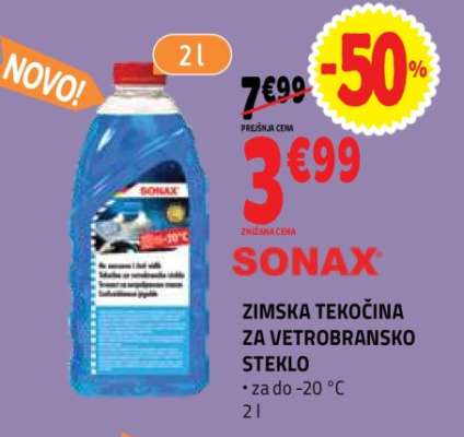 SONAX ZIMSKA TEKOČINA ZA VETROBRANSKO STEKLO