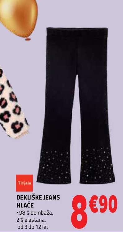 Dekliške jeans hlače