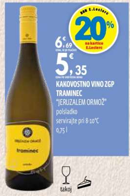 KAKOVOSTNO VINO ZGP TRAMINEC