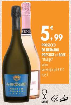 PROSECCO DE BERNARD PRESTIGE ali ROSÉ