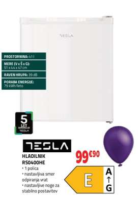 TESLA Hladilnik RS0400HE