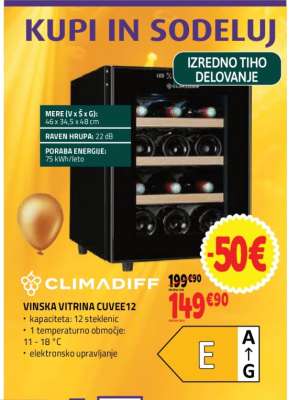 Vinska vitrina CUVEE12
