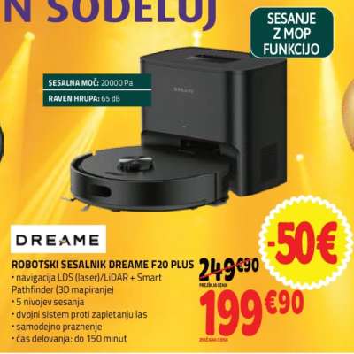 ROBOTSki SESALNIK DREAME F20 PLUS