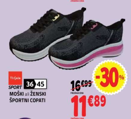 MOŠKI ali ŽENSKI ŠPORTNI COPATI