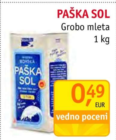 PAŠKA SOL Grobo mleta