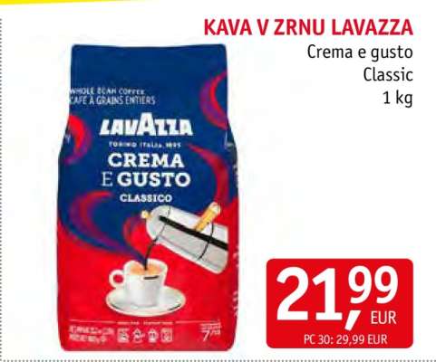 Káva v zrnu Lavazza Crema e Gusto Classic 1 kg