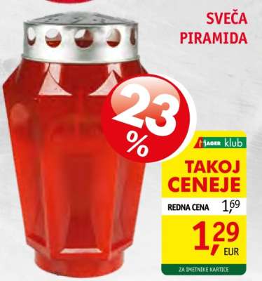 SVEČA PIRAMIDA