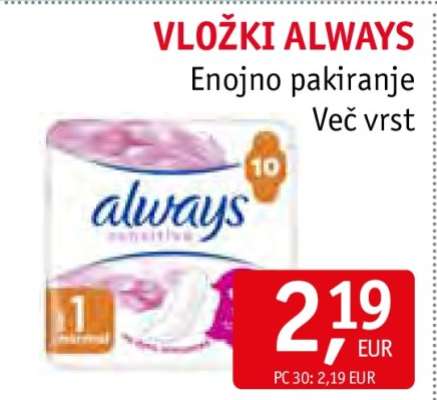 VLOŽKI ALWAYS