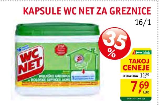 KAPSULE WC NET ZA GREZNICE