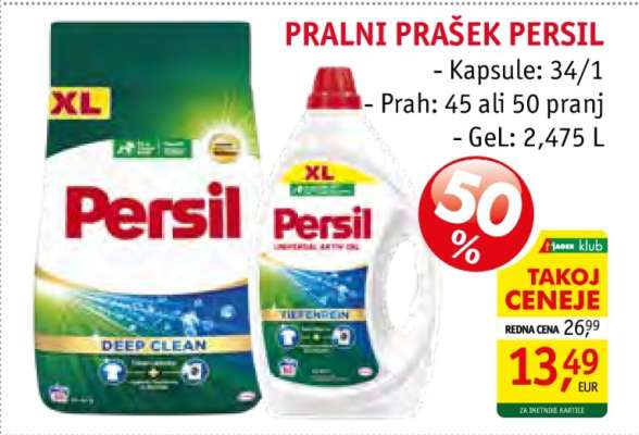 PRALNI PRAŠEK PERSIL