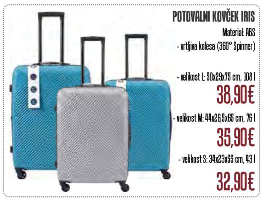 Potovalni kovček IRIS