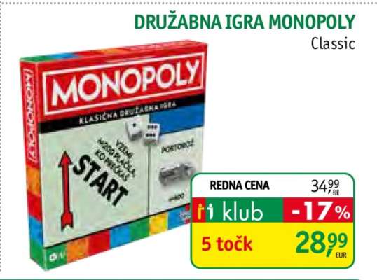 DRUŽABNA IGRA MONOPOLY Classic