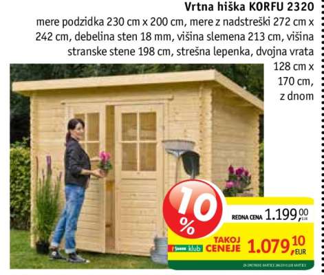 Vrtna hiška KORFU 2320