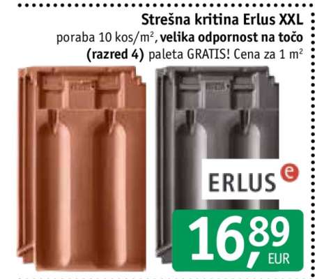 Strešna kritina Erlus XXL