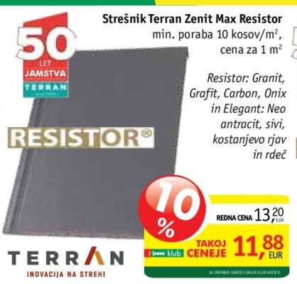 Strešnik Terran Zenit Max Resistor