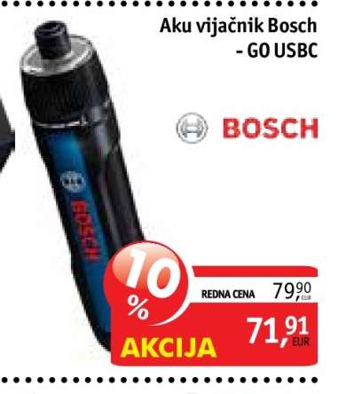 Aku vijačnik Bosch - GO USBC