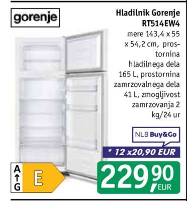 Hladilnik Gorenje RT514EW4