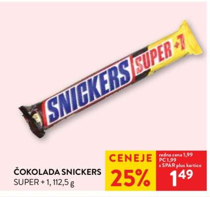 Čokolada Snickers