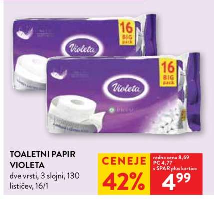 TOALETNI PAPIR VIOLETA