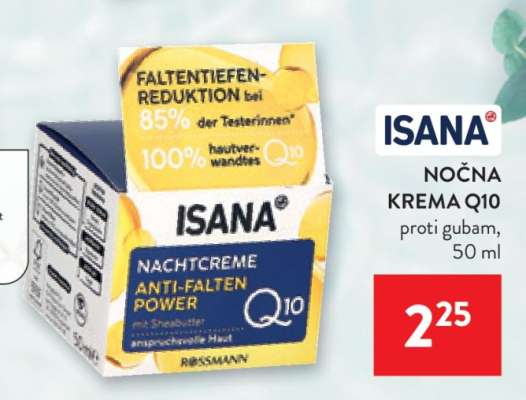ISANA NOČNA KREMA Q10