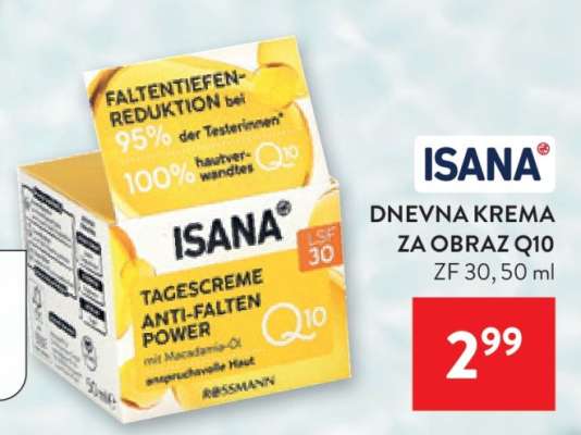 ISANA DNEVNA KREMA ZA OBRAZ Q10
