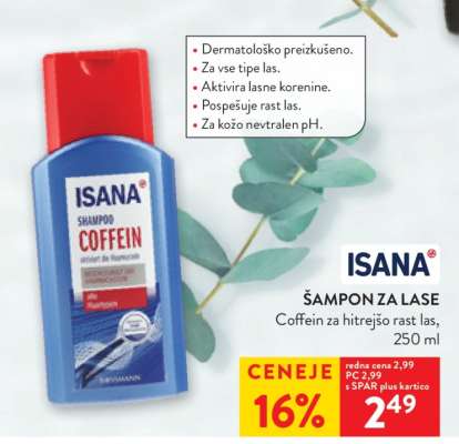 ISANA ŠAMPON ZA LASE