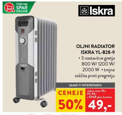 Oljni radiator Iskra YL-B28-9