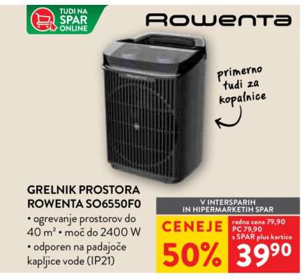 Grelni prostor Rowenta SO6550F0