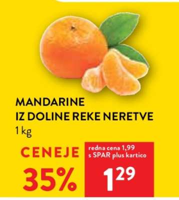 Mandarine iz doline reke Neretve