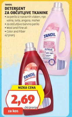 TANDIL DETERGENT ZA OBČUTLJIVE TKANINE