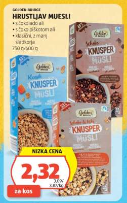 GOLDEN BRIDGE HRUSTLJAV MUESLI