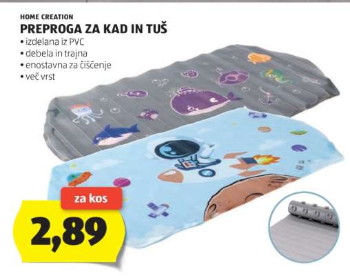 PREPROGA ZA KAD IN TUŠ