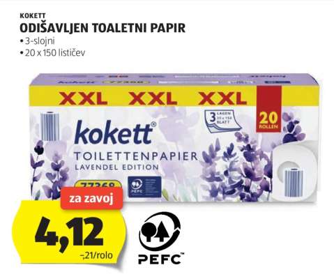 Kokett Odišavljen Toaletni Papir