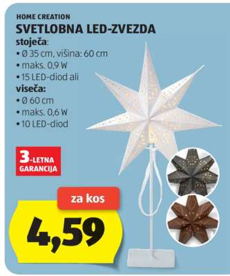 SVETLOBNA LED-ZVEZDA
