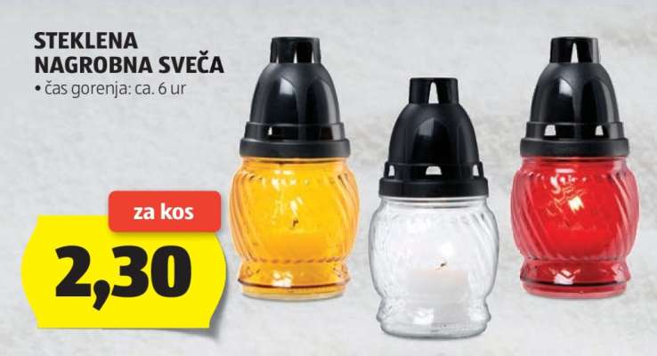Steklena nagrobna sveča