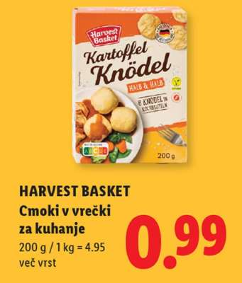 HARVEST BASKET Cmoki v vrečki za kuhanje