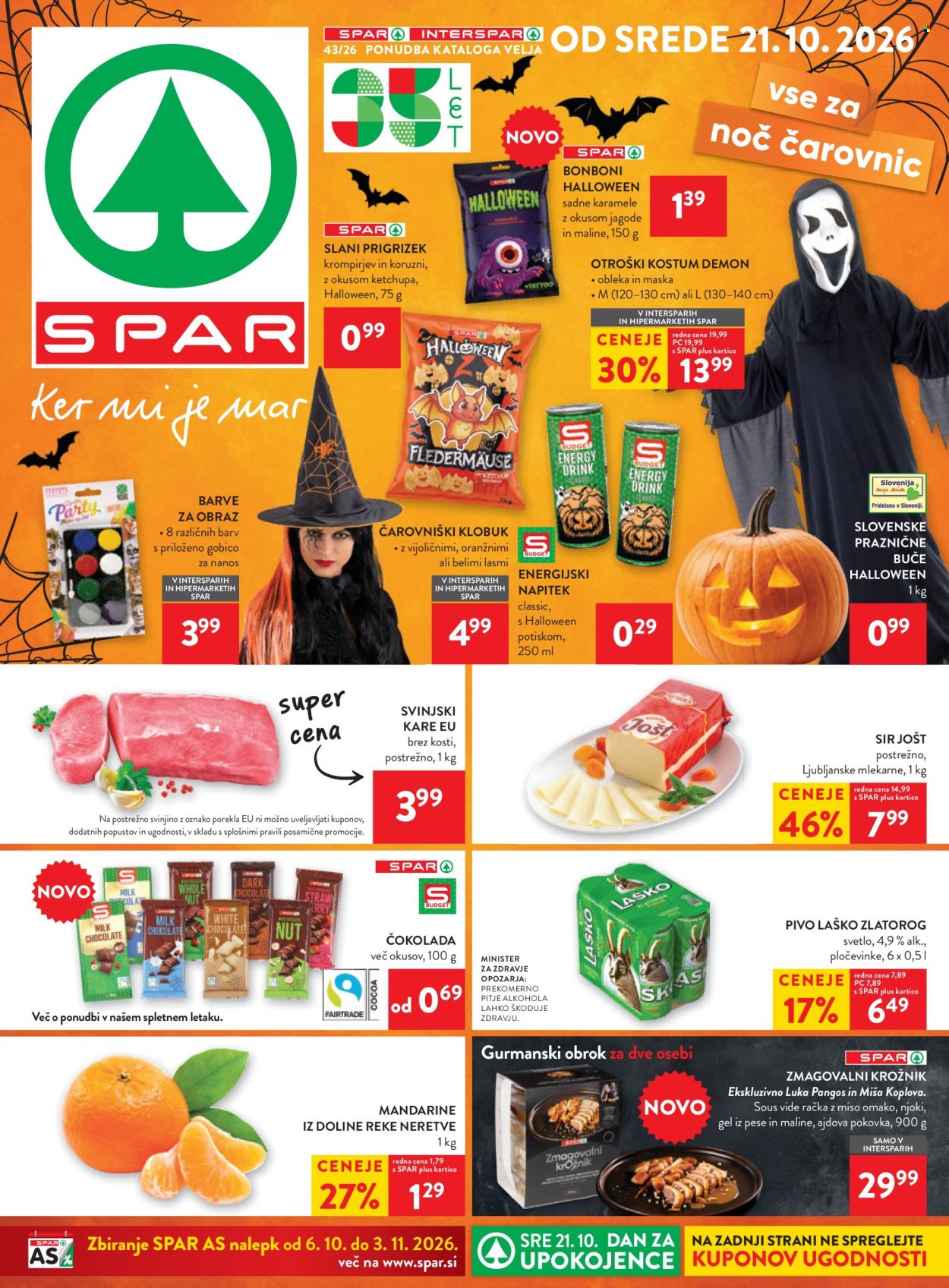 SPAR katalog - 21.10.2026 - 03.11.2026. Stran 1