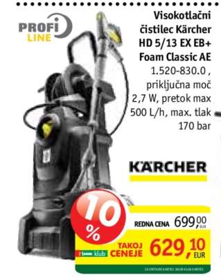 Visokotlačni čistilec Kärcher HD 5/13 EX EB+ Foam Classic AE