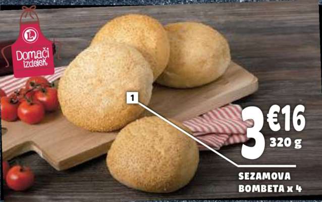 Sezamova Bombeta x 4