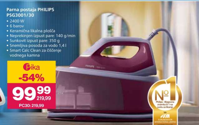 Parna postaja PHILIPS PSG3001/30