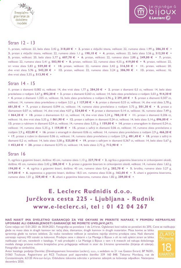E.Leclerc katalog - 13.01.2021 - 31.12.2021.